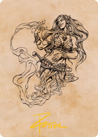 Djinni Windseer (Showcase) Art Card (Gold-Stamped Signature) [Dungeons & Dragons: Adventures in the Forgotten Realms Art Series] | Jomio and Rueliete's Cards and Comics