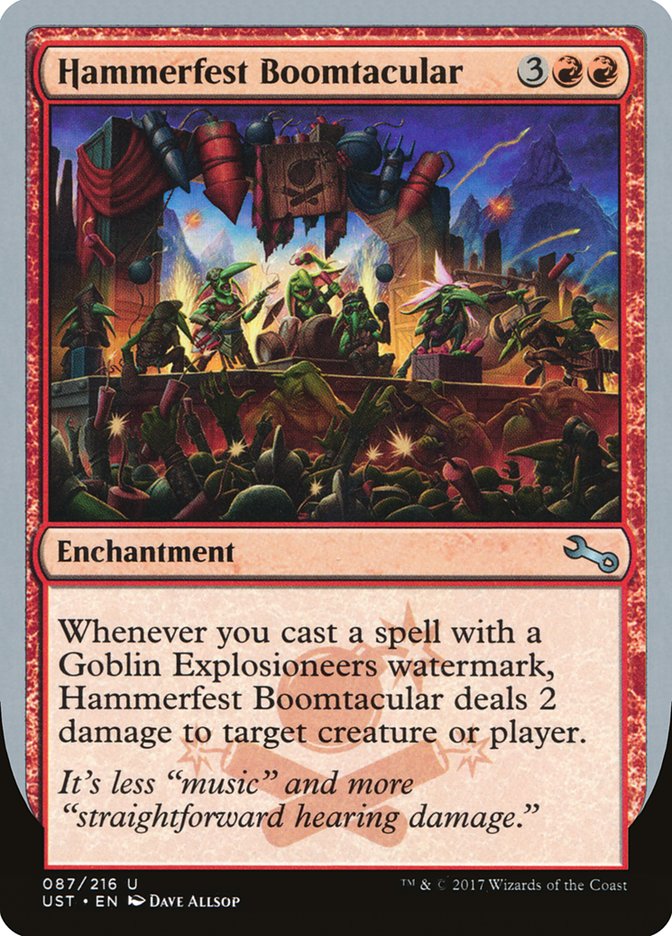 Hammerfest Boomtacular [Unstable] | Jomio and Rueliete's Cards and Comics