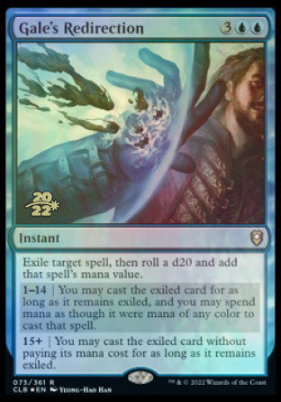 Gale's Redirection [Commander Legends: Battle for Baldur's Gate Prerelease Promos] | Jomio and Rueliete's Cards and Comics
