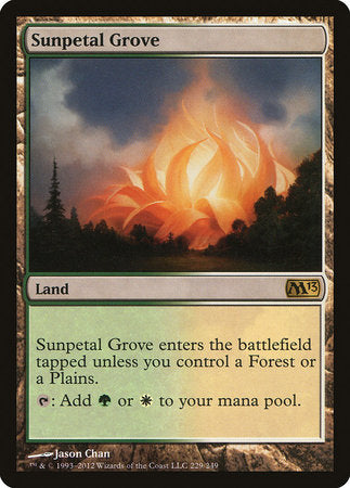 Sunpetal Grove [Magic 2013] | Jomio and Rueliete's Cards and Comics