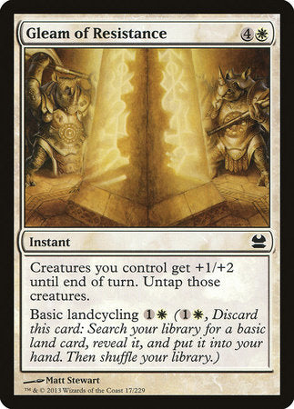 Gleam of Resistance [Modern Masters] | Jomio and Rueliete's Cards and Comics