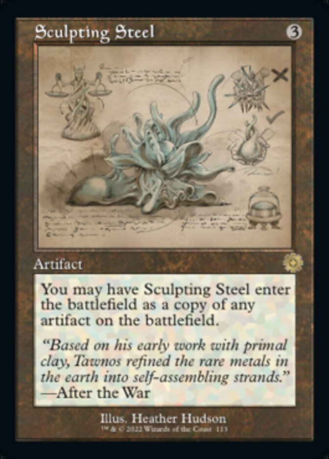 Sculpting Steel (Retro Schematic) [The Brothers' War Retro Artifacts] | Jomio and Rueliete's Cards and Comics