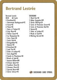 1996 Bertrand Lestree Decklist Card [World Championship Decks] | Jomio and Rueliete's Cards and Comics