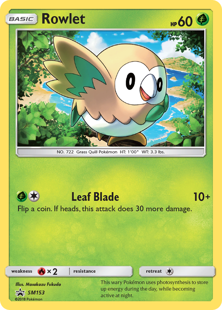 Rowlet (SM153) [Sun & Moon: Black Star Promos] | Jomio and Rueliete's Cards and Comics