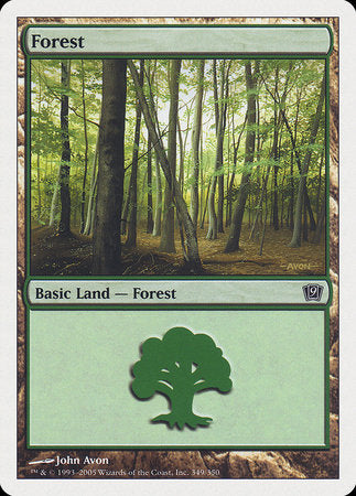 Forest (349) [Ninth Edition] | Jomio and Rueliete's Cards and Comics