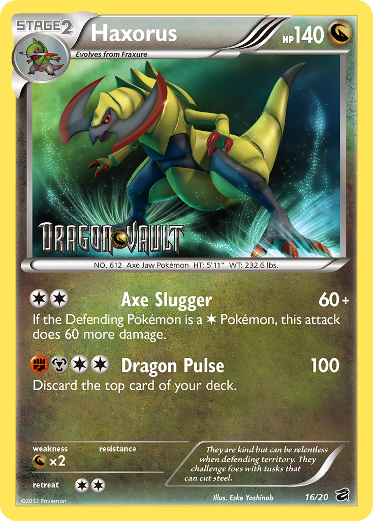 Haxorus (16/20) [Black & White: Dragon Vault] | Jomio and Rueliete's Cards and Comics