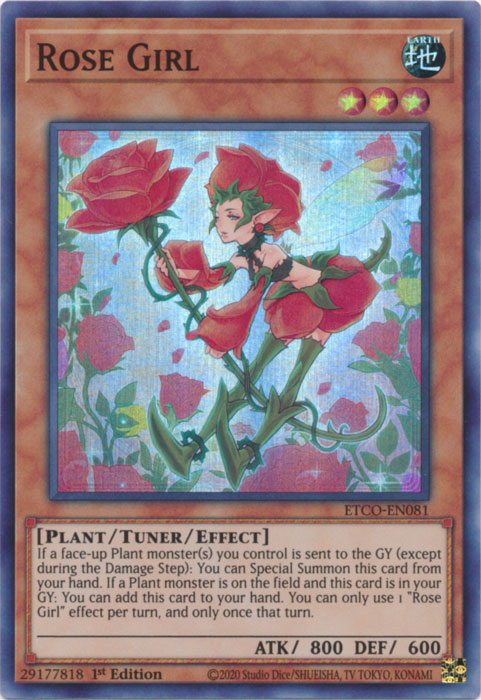 Rose Girl [ETCO-EN081] Super Rare | Jomio and Rueliete's Cards and Comics