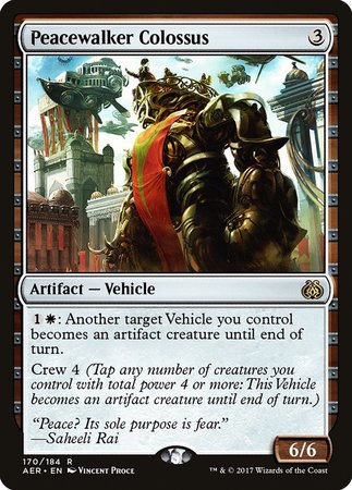 Peacewalker Colossus [Aether Revolt] | Jomio and Rueliete's Cards and Comics