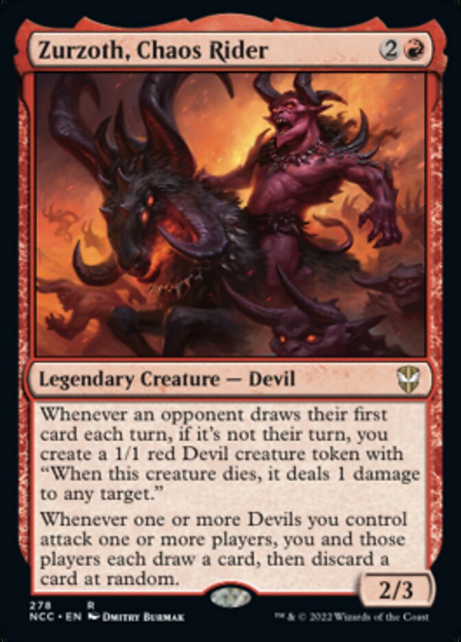Zurzoth, Chaos Rider [Streets of New Capenna Commander] | Jomio and Rueliete's Cards and Comics