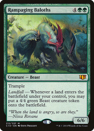 Rampaging Baloths [Commander 2014] | Jomio and Rueliete's Cards and Comics