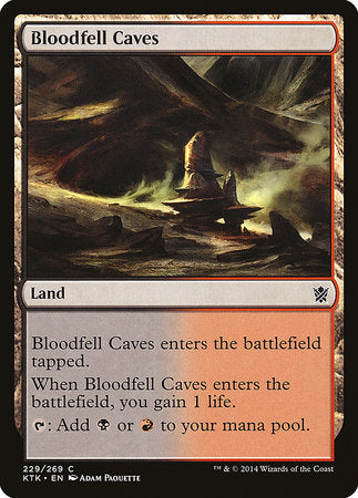 Bloodfell Caves [Khans of Tarkir] | Jomio and Rueliete's Cards and Comics