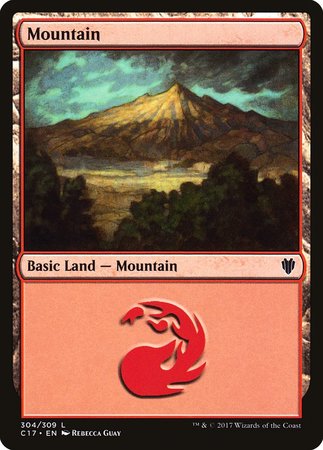 Mountain (304) [Commander 2017] | Jomio and Rueliete's Cards and Comics