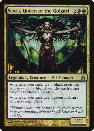 Savra, Queen of the Golgari [Ravnica: City of Guilds] | Jomio and Rueliete's Cards and Comics