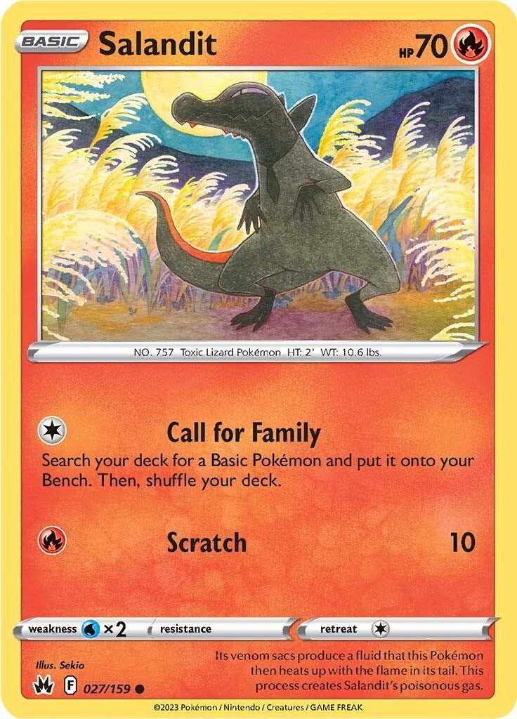 Salandit (027/159) [Sword & Shield: Crown Zenith] | Jomio and Rueliete's Cards and Comics