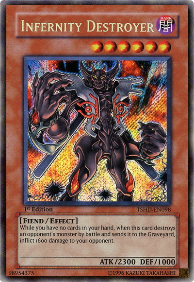 Infernity Destroyer [TSHD-EN098] Secret Rare | Jomio and Rueliete's Cards and Comics