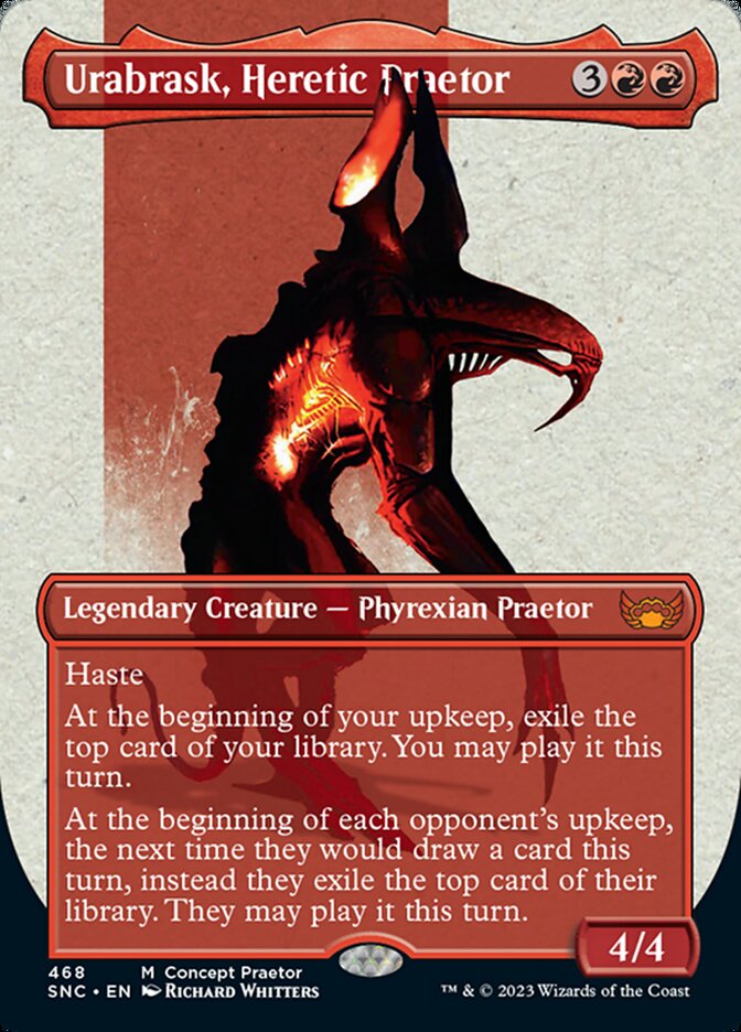 Urabrask, Heretic Praetor (Borderless Concept Praetors) [Phyrexia: All Will Be One] | Jomio and Rueliete's Cards and Comics
