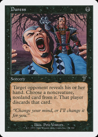 Duress [Seventh Edition] | Jomio and Rueliete's Cards and Comics