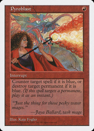 Pyroblast [Fifth Edition] | Jomio and Rueliete's Cards and Comics