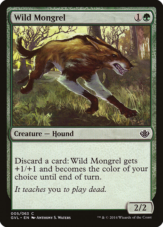 Wild Mongrel (Garruk vs. Liliana) [Duel Decks Anthology] | Jomio and Rueliete's Cards and Comics
