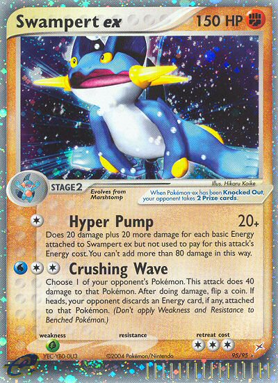 Swampert ex (95/95) [EX: Team Magma vs Team Aqua] | Jomio and Rueliete's Cards and Comics