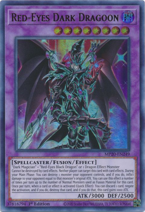 Red-Eyes Dark Dragoon [MP20-EN249] Ultra Rare | Jomio and Rueliete's Cards and Comics