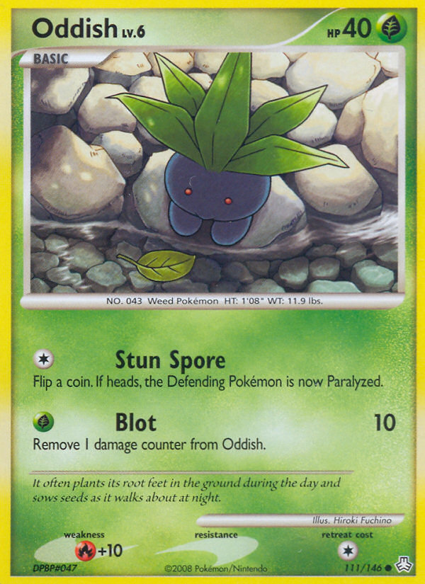 Oddish (111/146) [Diamond & Pearl: Legends Awakened] | Jomio and Rueliete's Cards and Comics