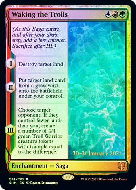 Waking the Trolls [Kaldheim Prerelease Promos] | Jomio and Rueliete's Cards and Comics