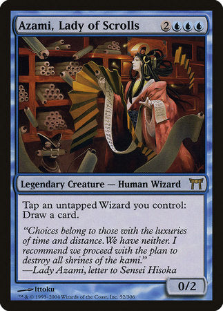 Azami, Lady of Scrolls [Champions of Kamigawa] | Jomio and Rueliete's Cards and Comics