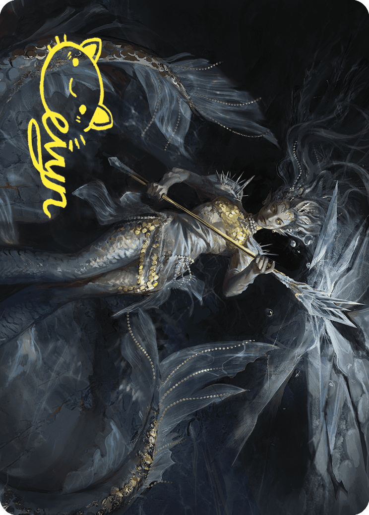 Sharae of Numbing Depths Art Card (Gold-Stamped Signature) [Wilds of Eldraine Art Series] | Jomio and Rueliete's Cards and Comics