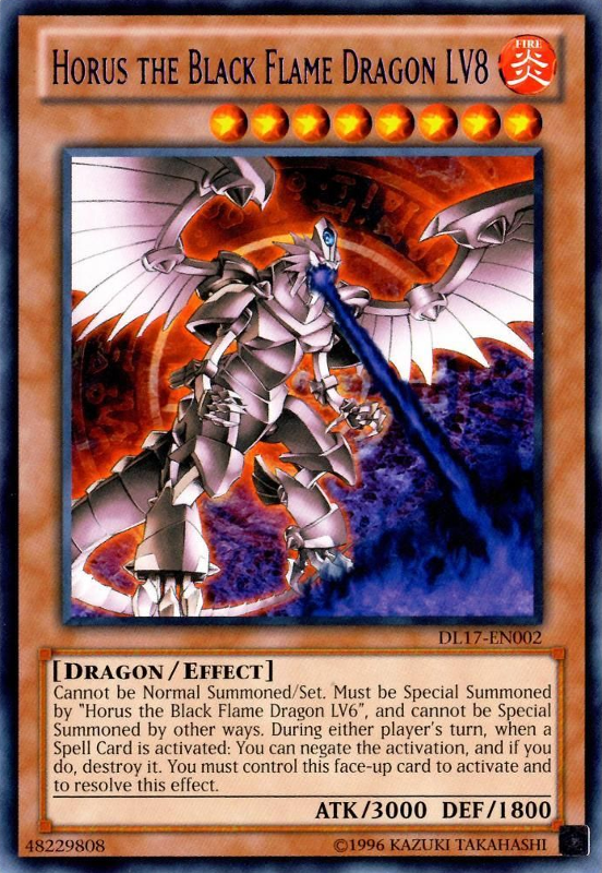 Horus the Black Flame Dragon LV8 (Purple) [DL17-EN002] Rare | Jomio and Rueliete's Cards and Comics