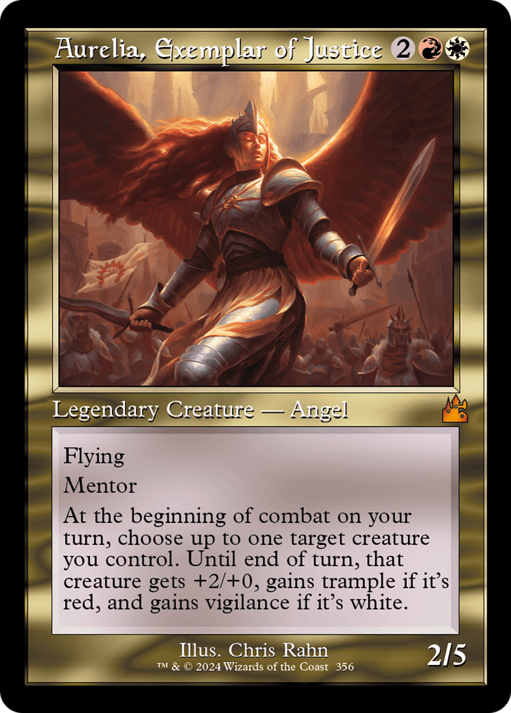 Aurelia, Exemplar of Justice (Retro) [Ravnica Remastered] | Jomio and Rueliete's Cards and Comics
