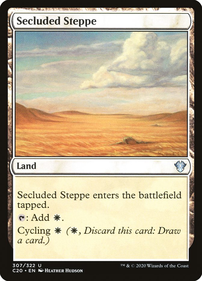 Secluded Steppe [Commander 2020] | Jomio and Rueliete's Cards and Comics