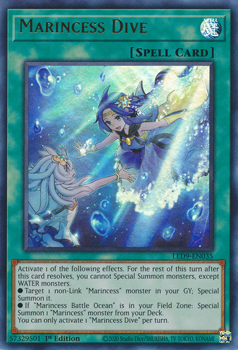 Marincess Dive [LED9-EN035] Ultra Rare | Jomio and Rueliete's Cards and Comics