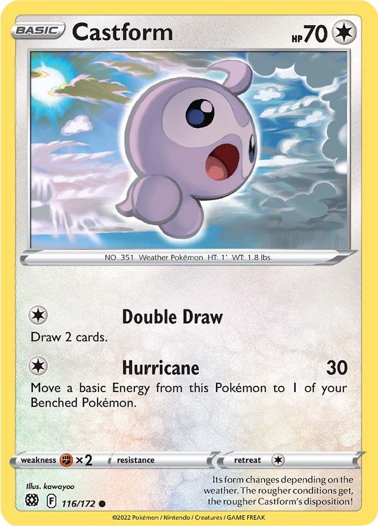 Castform (116/172) [Sword & Shield: Brilliant Stars] | Jomio and Rueliete's Cards and Comics