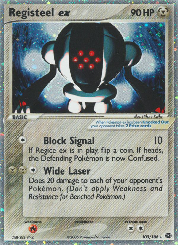 Registeel ex (100/106) [EX: Emerald] | Jomio and Rueliete's Cards and Comics