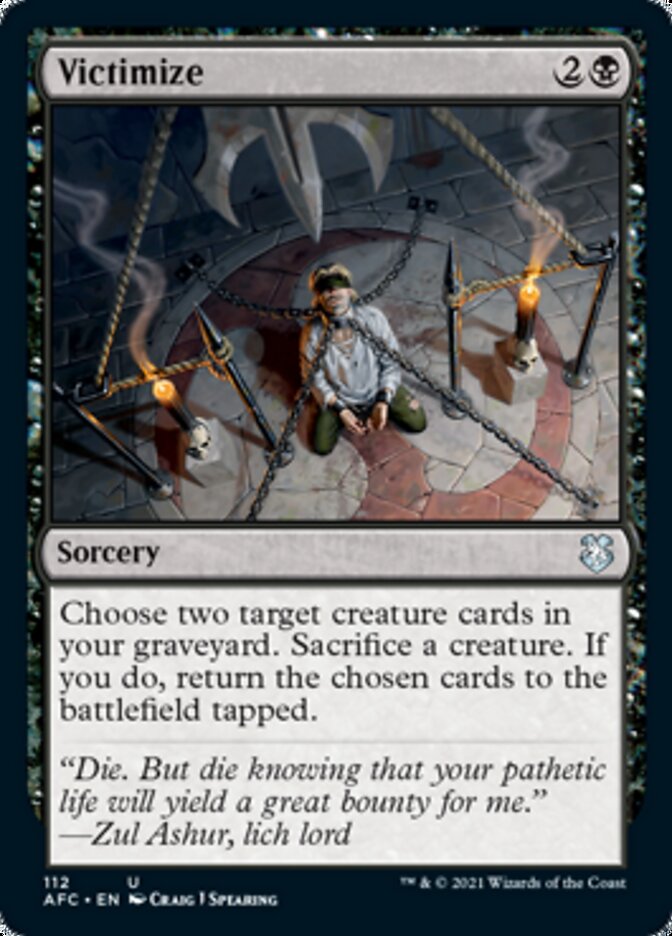Victimize [Dungeons & Dragons: Adventures in the Forgotten Realms Commander] | Jomio and Rueliete's Cards and Comics