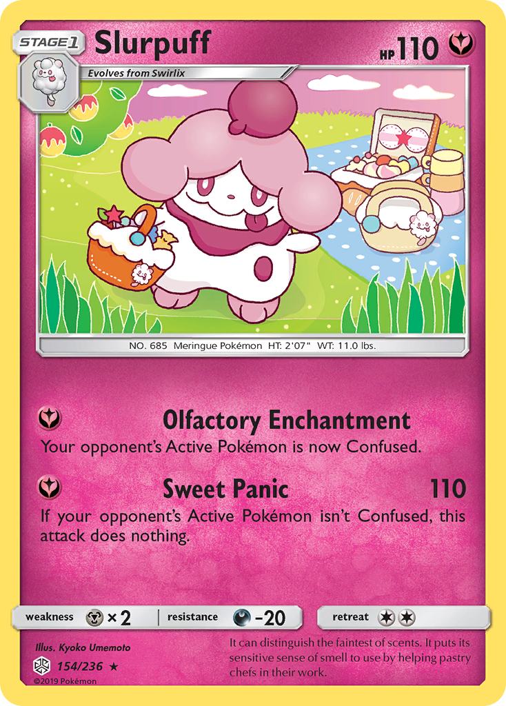 Slurpuff (154/236) [Sun & Moon: Cosmic Eclipse] | Jomio and Rueliete's Cards and Comics