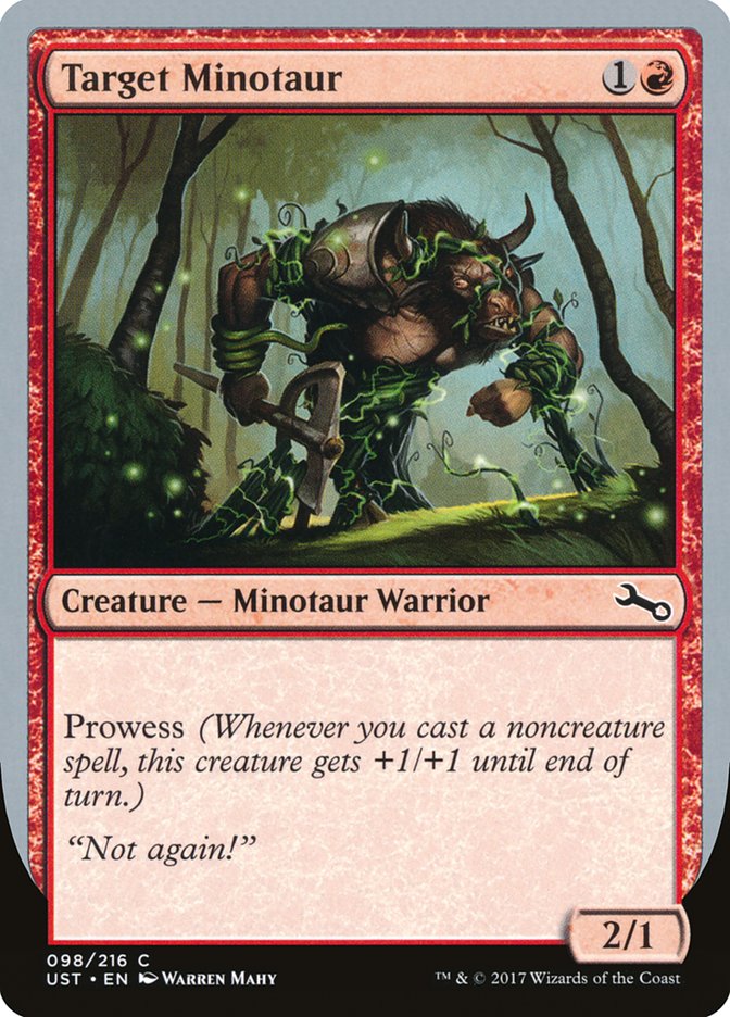Target Minotaur (Vine Art) [Unstable] | Jomio and Rueliete's Cards and Comics