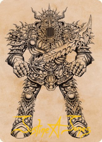 Iron Golem (Showcase) Art Card (Gold-Stamped Signature) [Dungeons & Dragons: Adventures in the Forgotten Realms Art Series] | Jomio and Rueliete's Cards and Comics