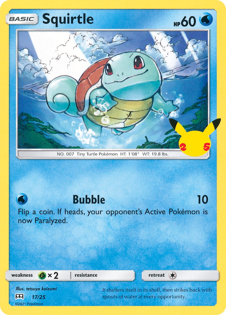 Squirtle (17/25) [McDonald's 25th Anniversary] | Jomio and Rueliete's Cards and Comics