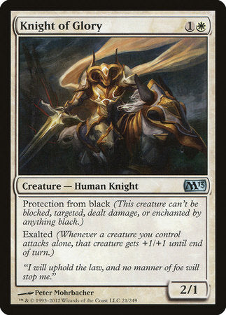 Knight of Glory [Magic 2013] | Jomio and Rueliete's Cards and Comics