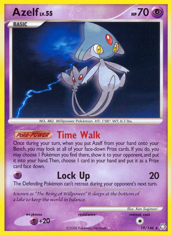 Azelf (19/146) [Diamond & Pearl: Legends Awakened] | Jomio and Rueliete's Cards and Comics