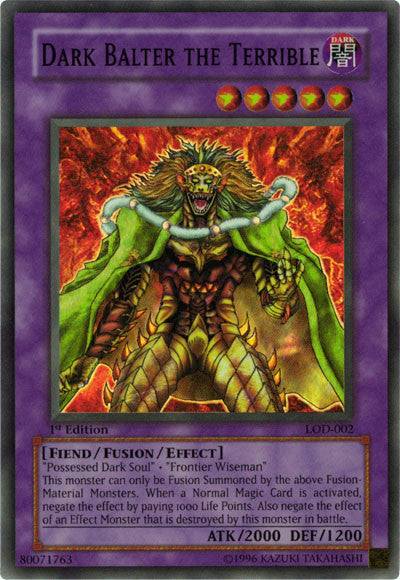 Dark Balter the Terrible [LOD-002] Super Rare | Jomio and Rueliete's Cards and Comics
