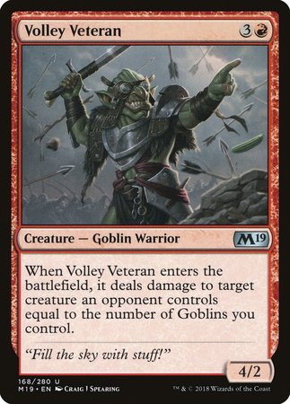 Volley Veteran [Core Set 2019] | Jomio and Rueliete's Cards and Comics