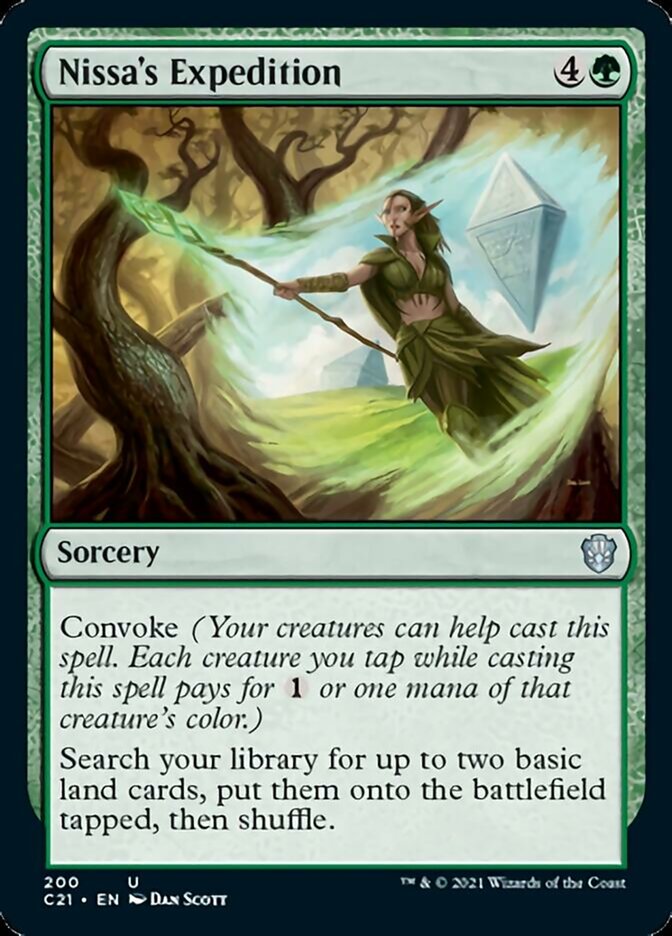 Nissa's Expedition [Commander 2021] | Jomio and Rueliete's Cards and Comics