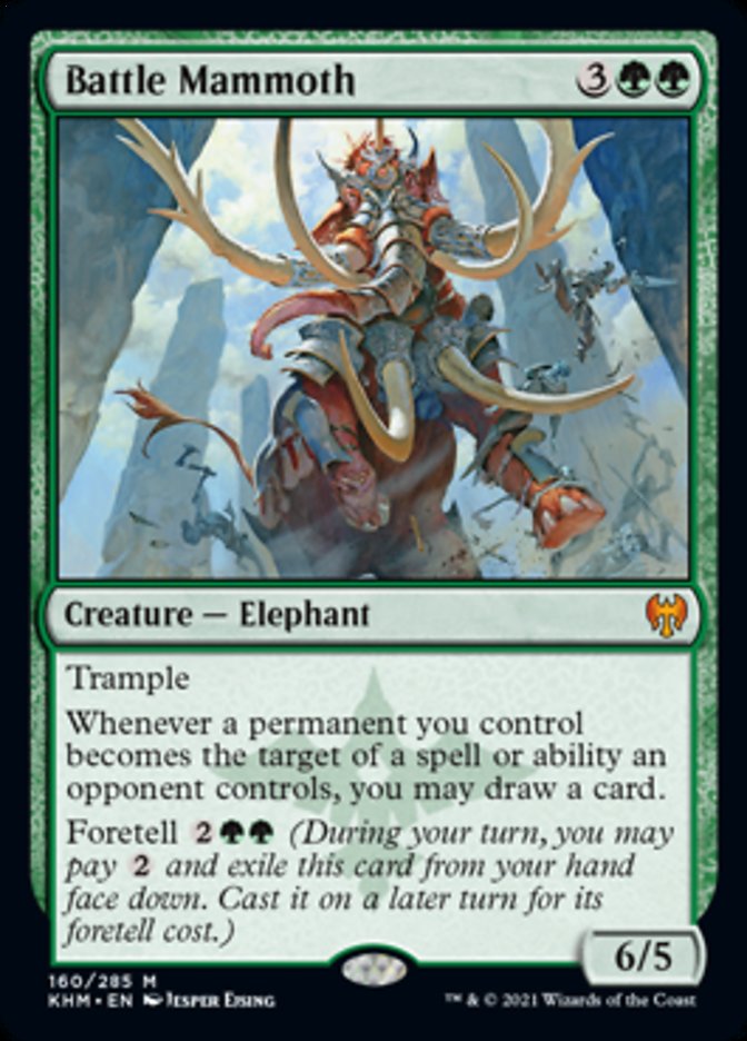 Battle Mammoth [Kaldheim] | Jomio and Rueliete's Cards and Comics