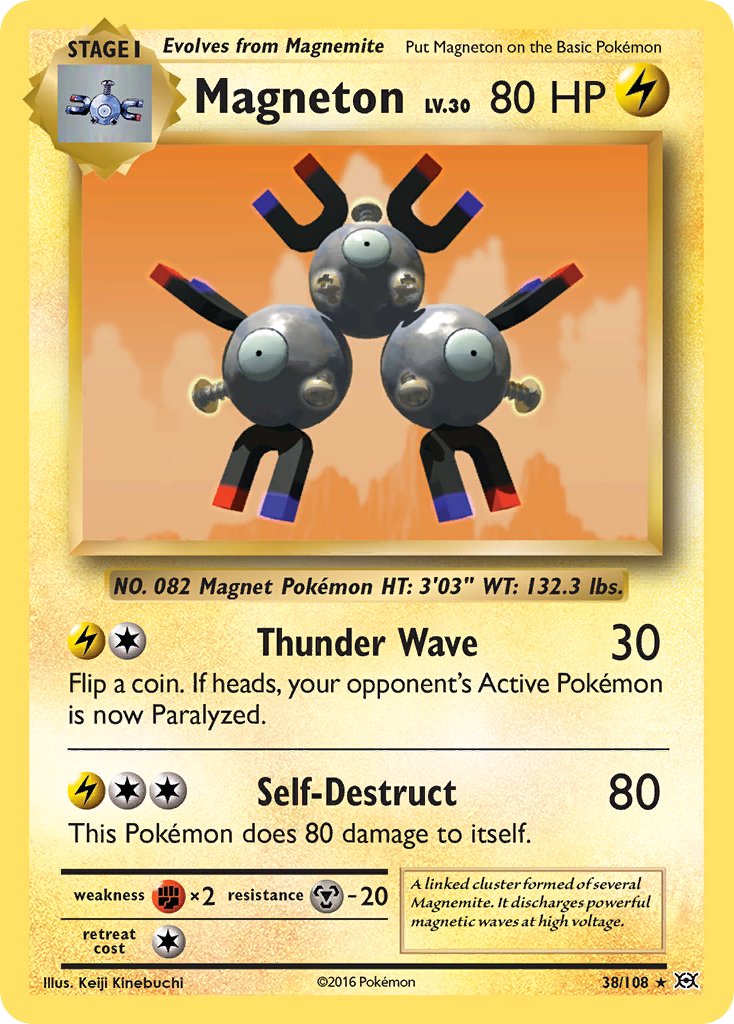 Magneton (38/108) (Theme Deck Exclusive) [XY: Evolutions] | Jomio and Rueliete's Cards and Comics