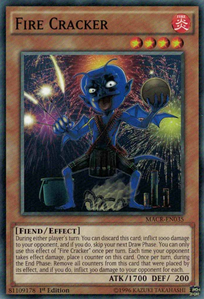 Fire Cracker [MACR-EN035] Common | Jomio and Rueliete's Cards and Comics
