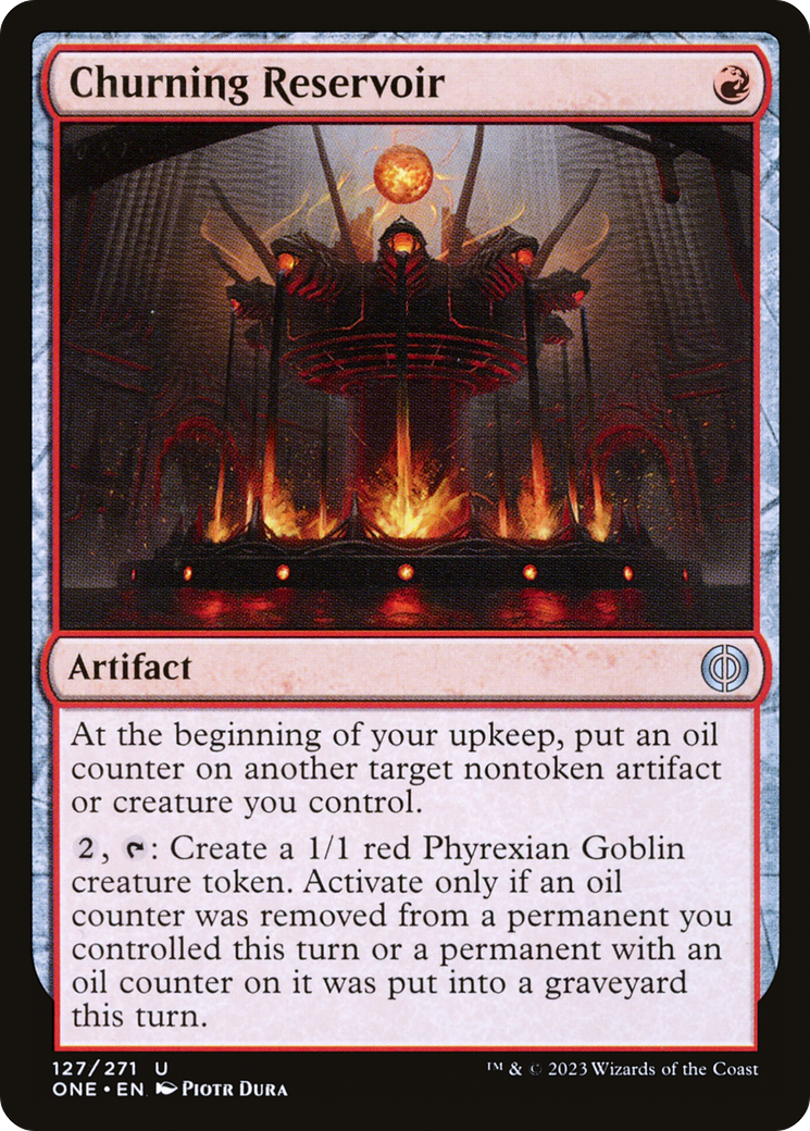 Churning Reservoir [Phyrexia: All Will Be One] | Jomio and Rueliete's Cards and Comics