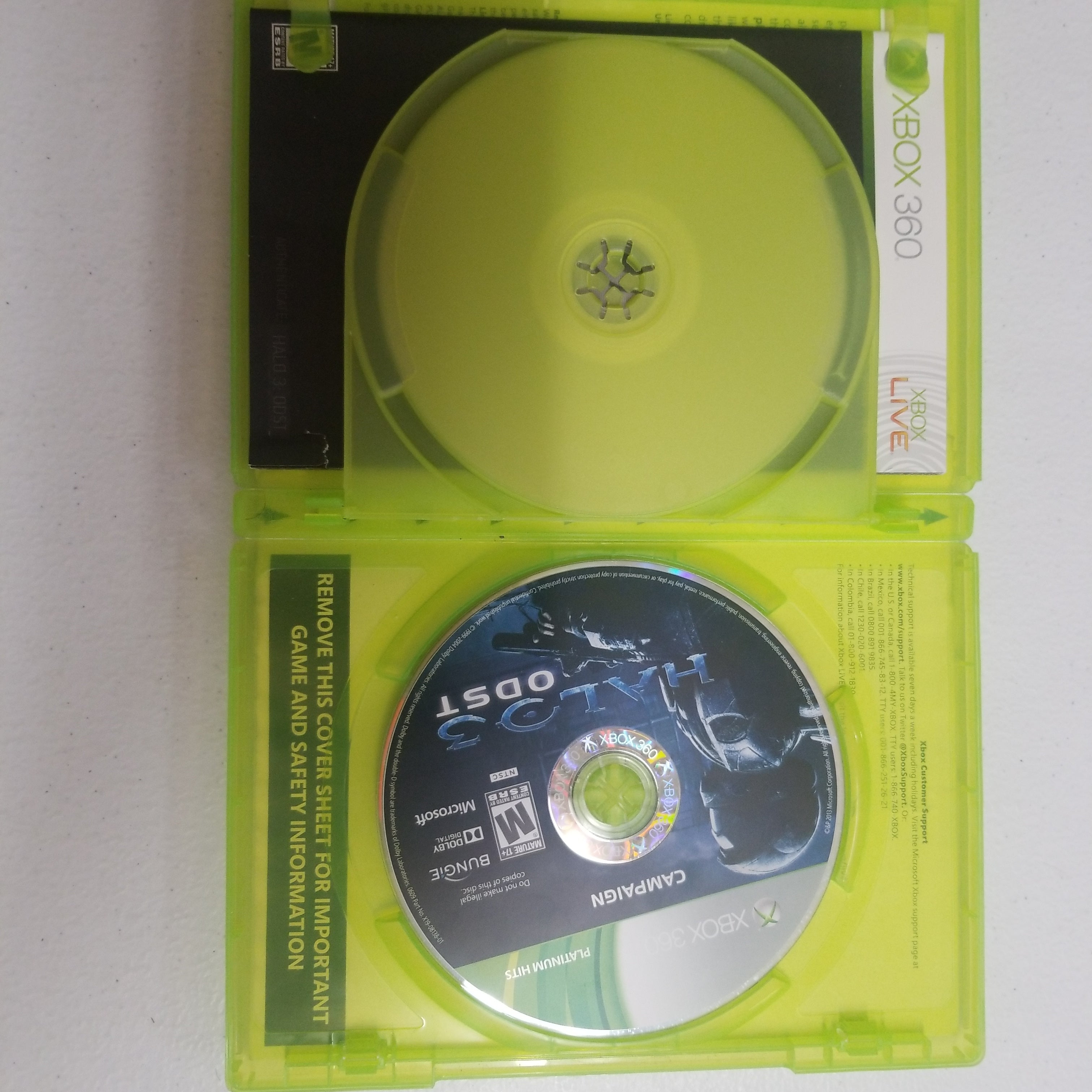Halo 3 ODST [Platinum Hits] Xbox 360 Video Game Pre-Owned | Jomio and Rueliete's Cards and Comics